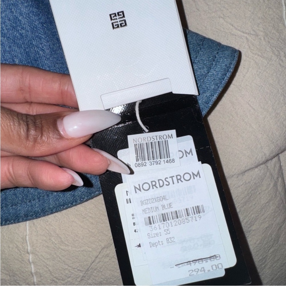 Givnchy Denim Bucket Hat Sz 55 - Picture 2 of 6